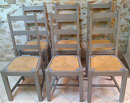 set of 6 french bistro chairs